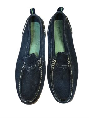 Sperry Navy Blue Suede Penny Loafers Sz 9